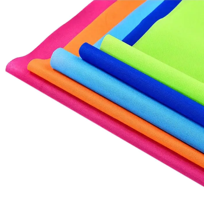 Non woven polyester mat 100% virgin PP Spunbond  Nonwoven Fabric manufacturers pp polypropylene