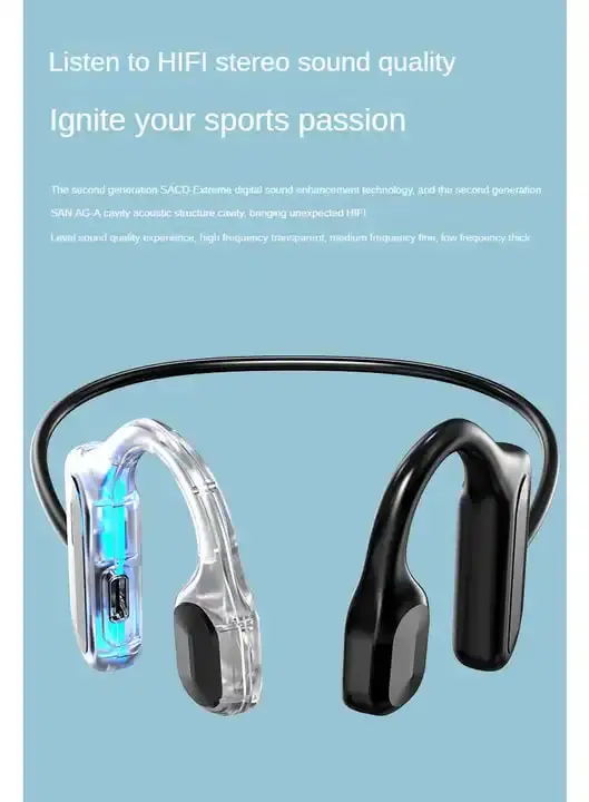 2024 Wholesale High Quality BT Bone Conduction Earbuds BL09 waterproof TWS earphone Stereo Headset Wireless Gaming Headphones