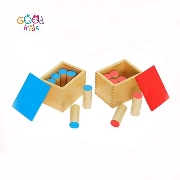 Wooden Educational Toys Kids Learning Material Teaching Resources Montessori Sound Boxes Wooden Toys Educational