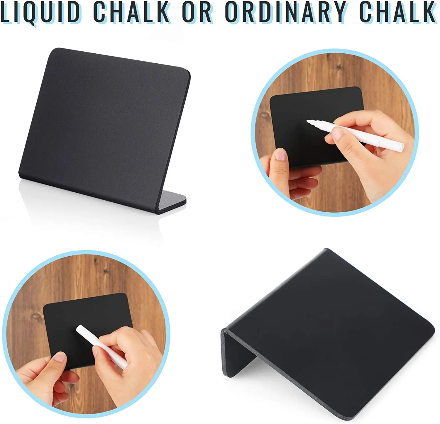 Mini Chalkboard Signs - Bakery - Small Chalkboard Signs - Party - Buffet - Tables - Wedding for Food 3x4 Inch 50 Acrylic Model