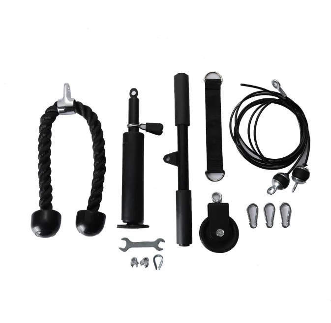 Hot Sale Grip Handle Pull Down Set Smith Machine Accessory Pulley Cable Machine LAT and Lift Pulley System For Gym