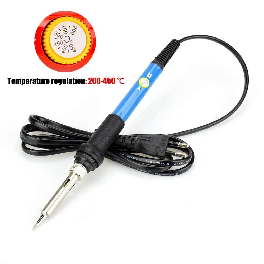 220V/110V 60W Electrical Soldering Iron Rework Welding Gun Tool Adjustable Temperature Soldering Station Soldering Tip Tools