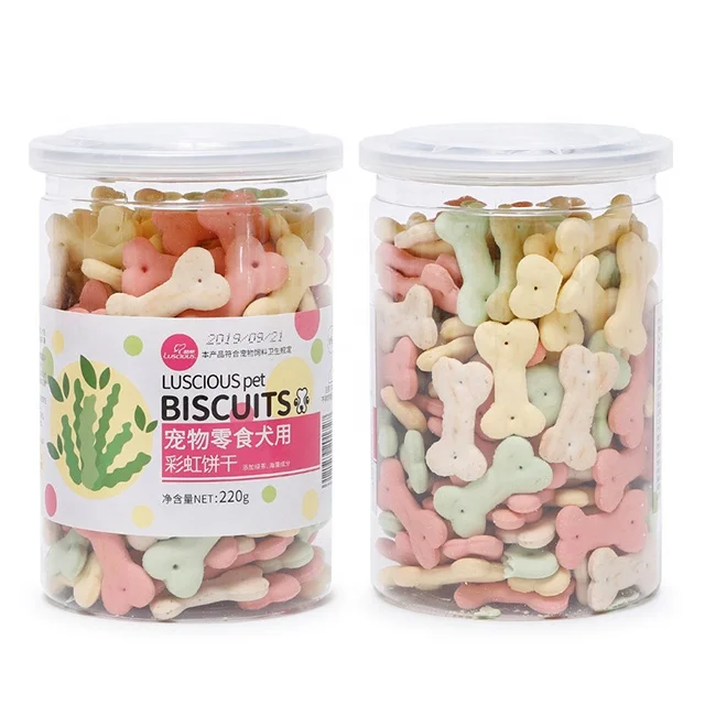 Shopee China Factory 220g Delicious Bone Shape Pet Biscuit Dog Cookies