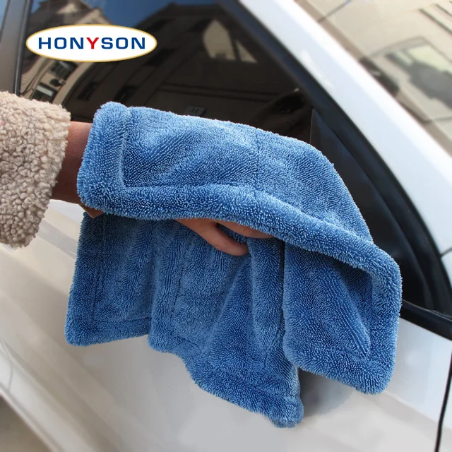 High Quality Super Absorbent 40*40CM 1200gsm Microfiber Twisted Car Drying Towel