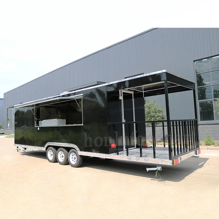 Hot selling mobile food cart franchise truck trailer for