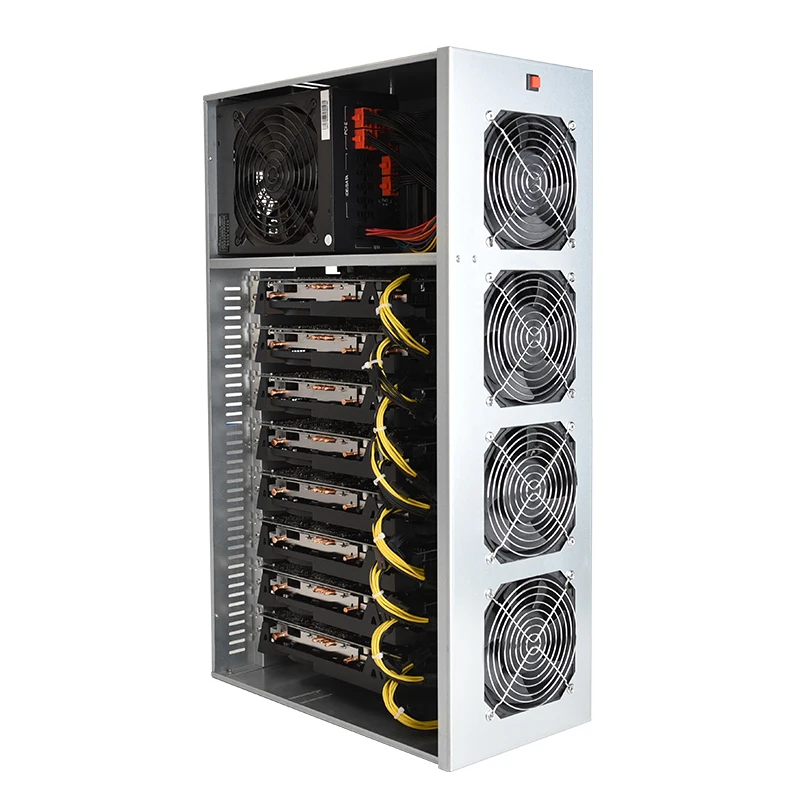  Eth miner barebone system crypto mining 8GPU eth machine ethereum