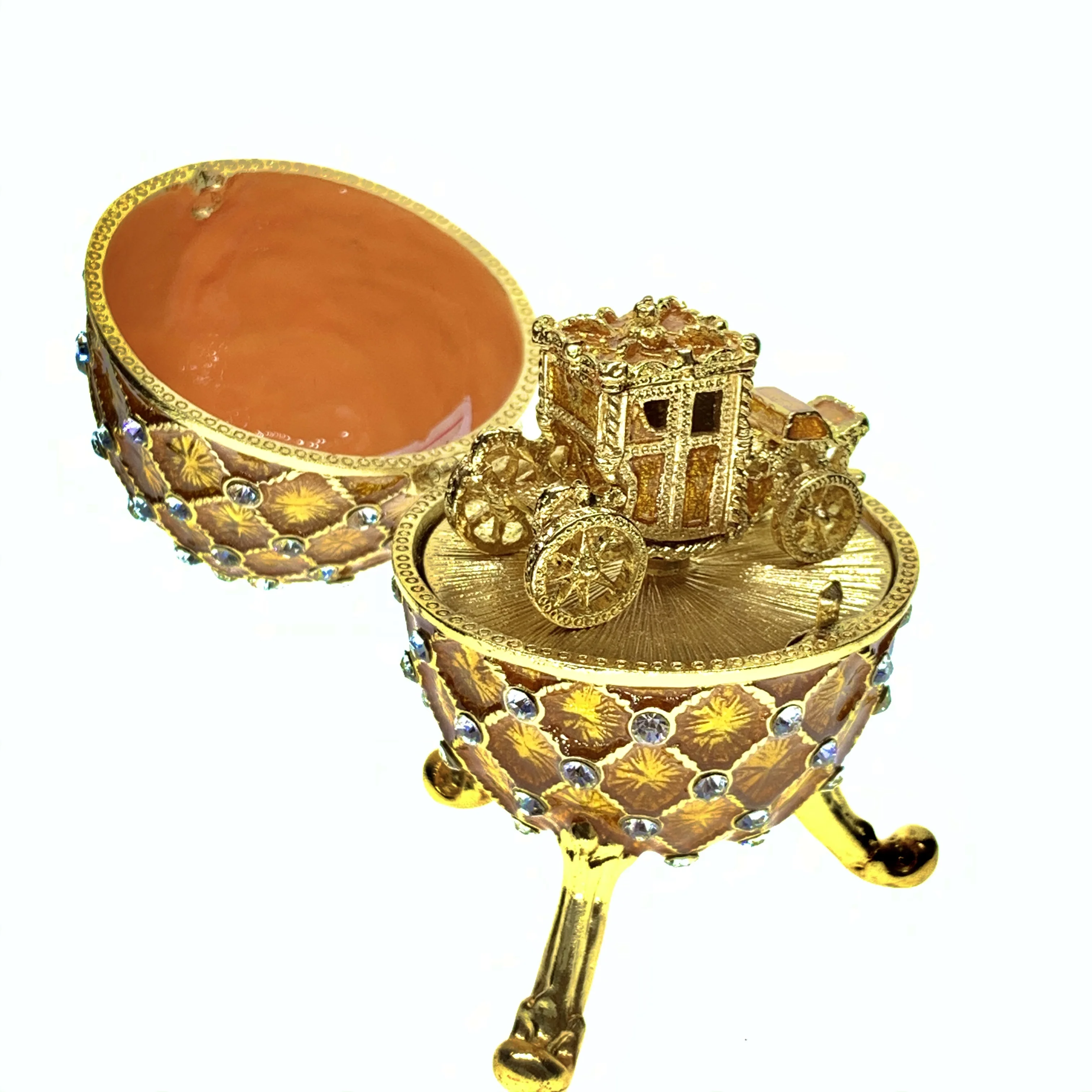 QIFU High quality metal elegant gift faberge egg