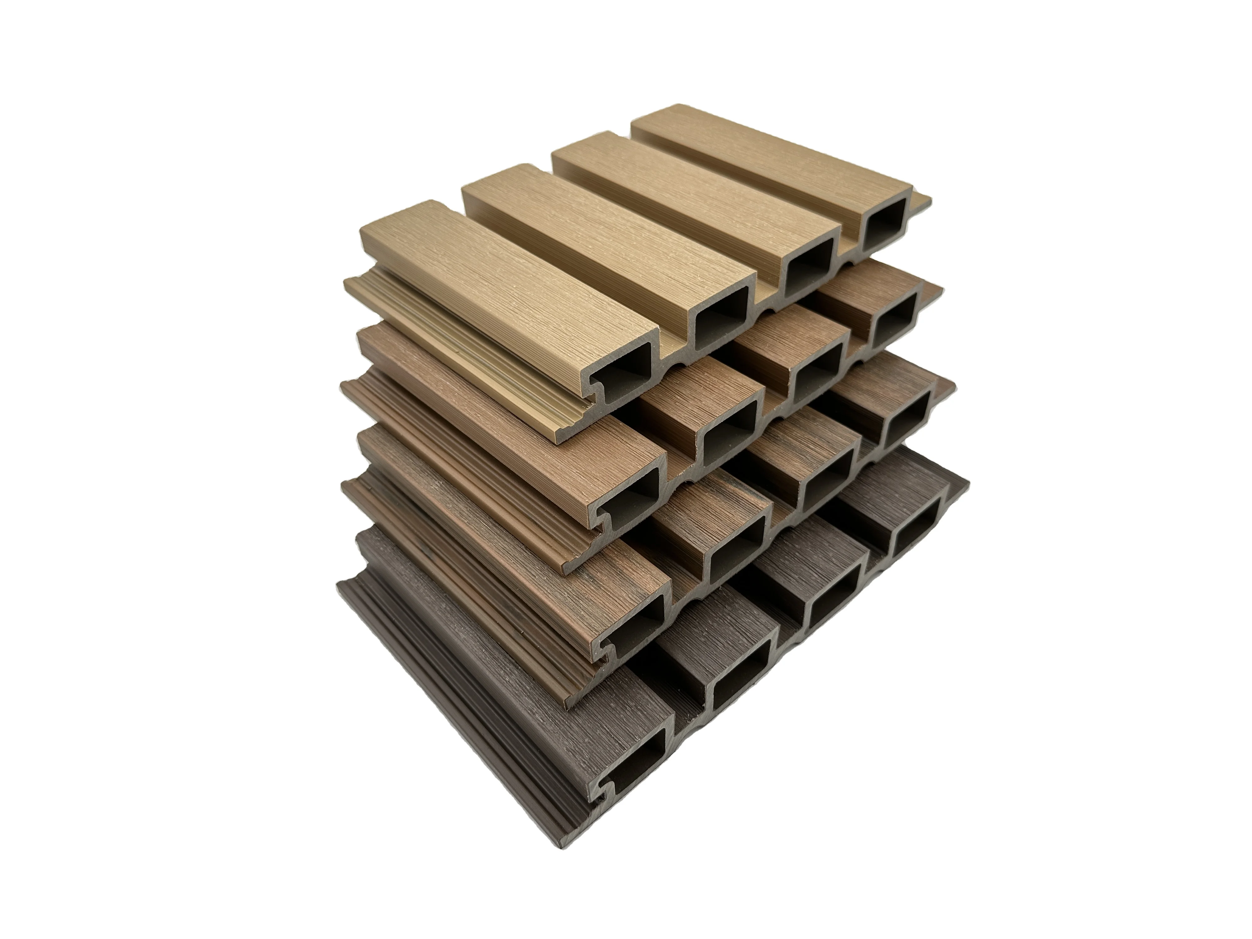 Outside co-extrusion wpc wall board building exterior decoration wood plastic composite cladding panel