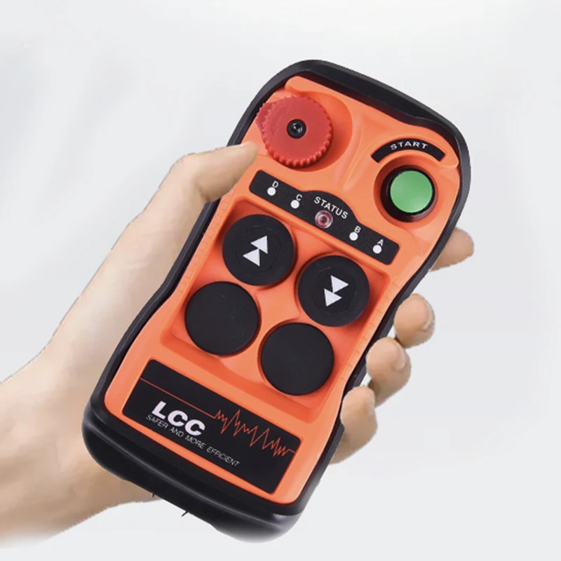 Q200 Q202 433mhz DC12 24V electric hoist concrete truck 2 button single Two speed crane wireless radio industrial remote control