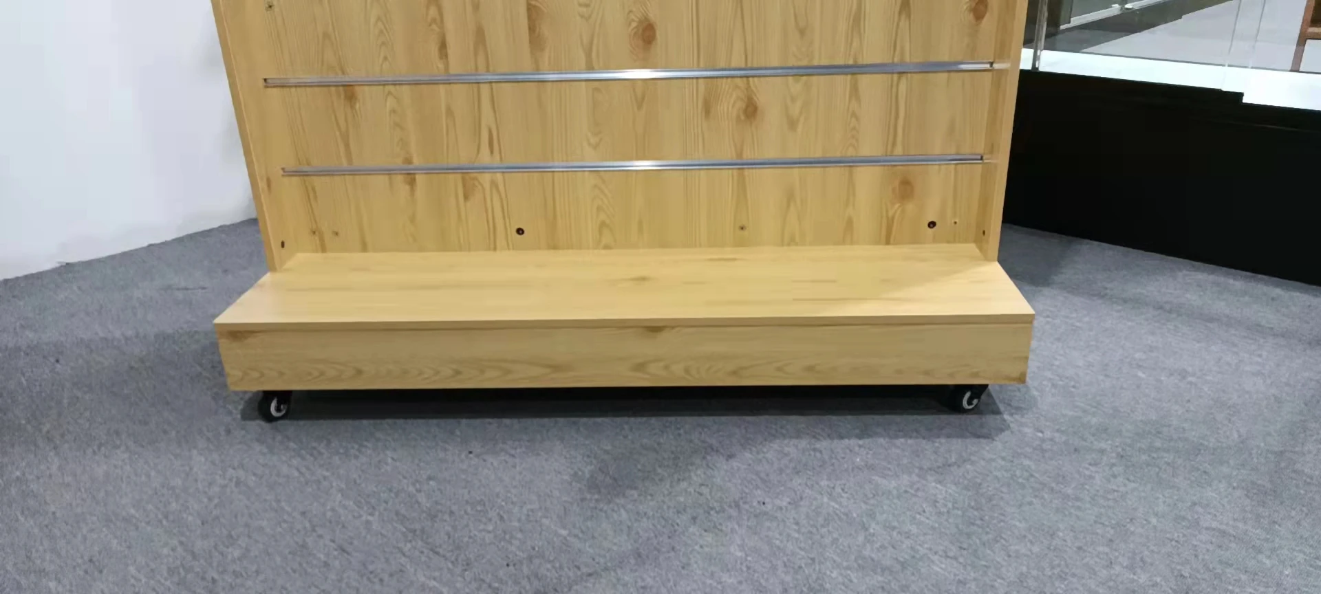 Кеуэй пользовательские полки для супермаркетов MDF Slatwall дисплей полка