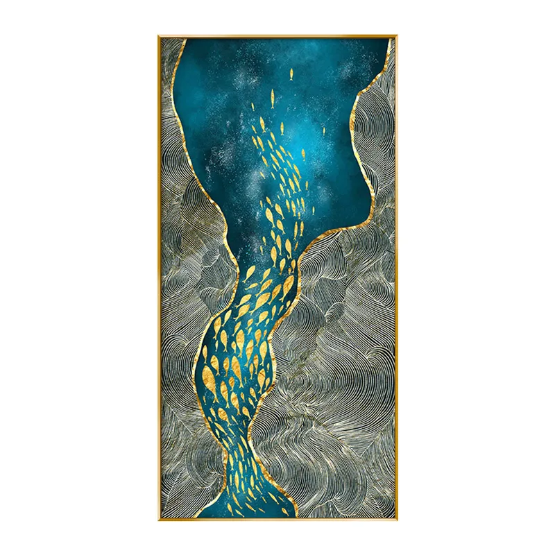 Fish Home Decor Crystal Porcelain Wall Canvas Wall Art Painting Still Life Corridor Paintings