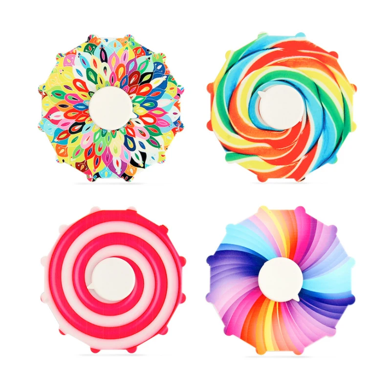 New Trend 3d Run Animated Fingertip Gyro Alloy Metal Gifts Fidget Spinner For Kids