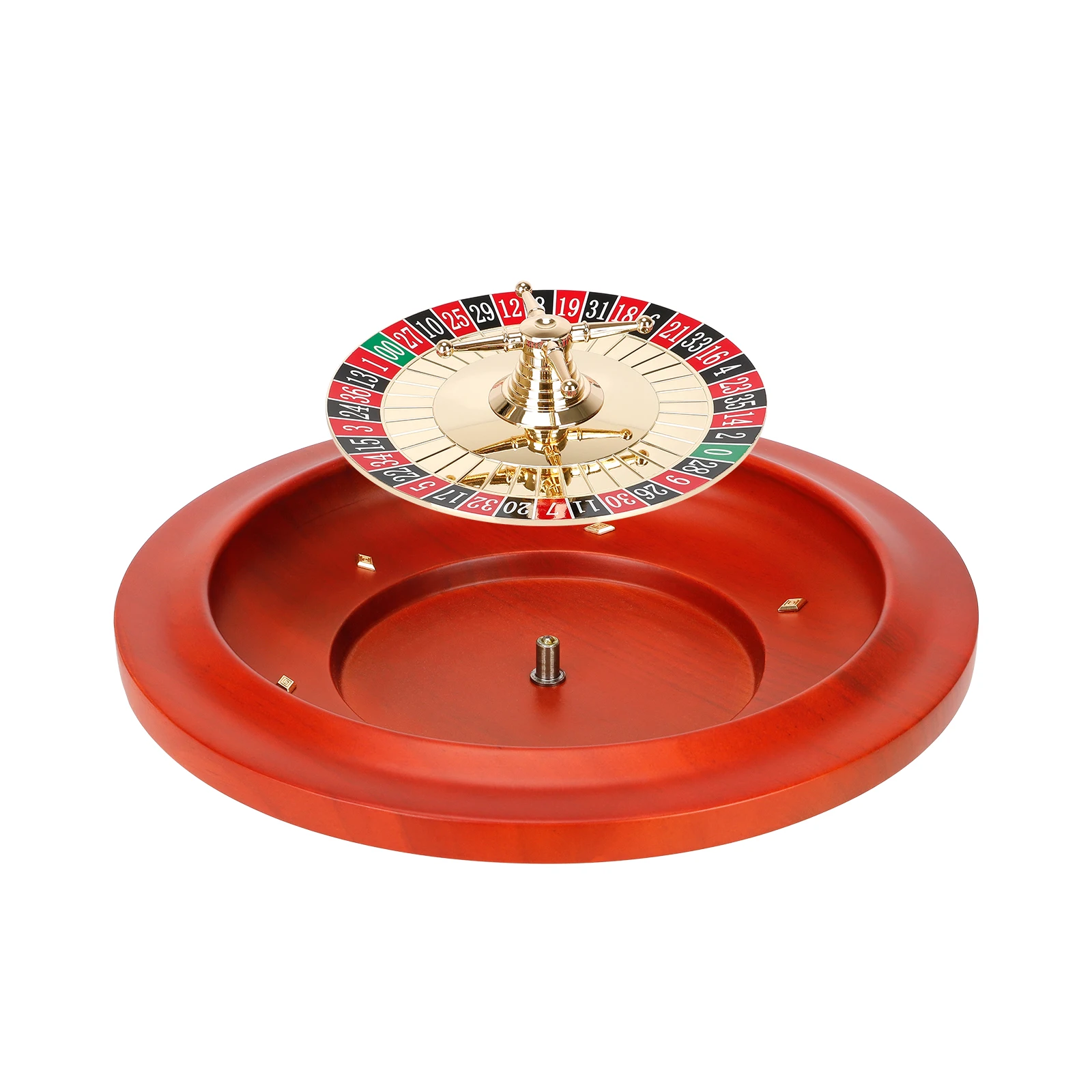 High Quality type C Casino Wooden Wheel Bingo Russian Roulette Turntable Game with Steel Balls