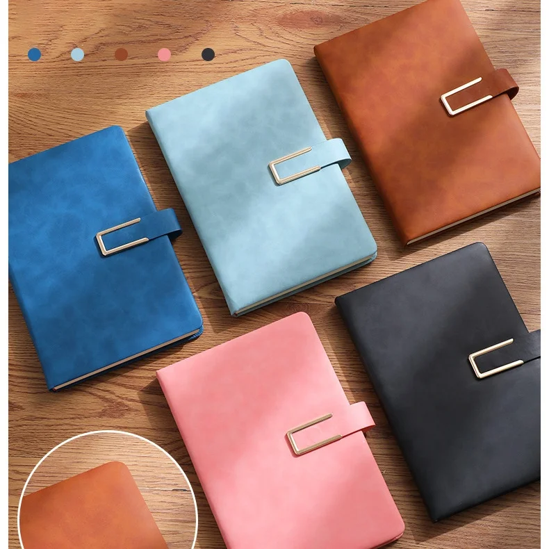 Luxury Business Gift Agenda Diary Lined Journal Planner Luxury A5 Moleskin PU Leather Notebook Printing
