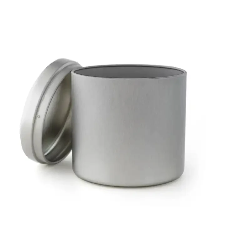 Custom Multi Colored Tall Seamless Jars Candle Making Snack Food Storage Box Metal Can