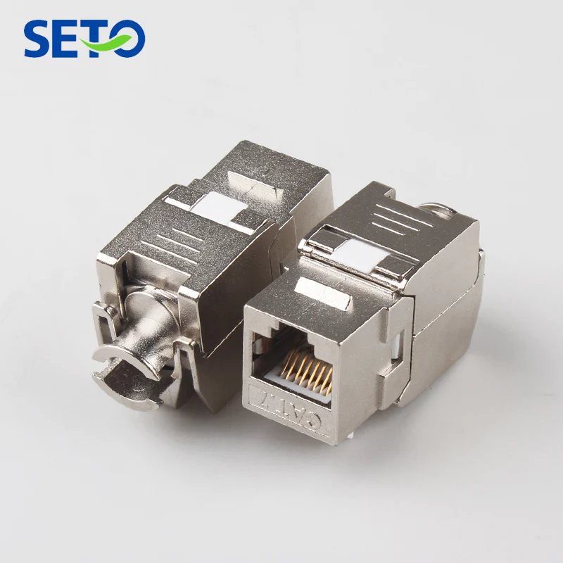 RJ45 Cat7 keystone jack с экранированным модулем