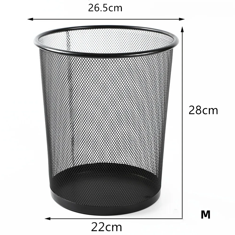 Hot Selling Metal Mesh Waste Basket Kitchen Trash Bin for Home