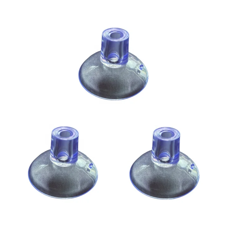 Factory Wholesale Custom Rubber Product Food grade Transparent Silicone Suction Cup with Straight Hole