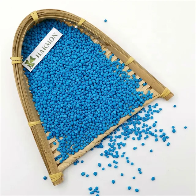 Композитное удобрение NPK 12-12-17 + 2MgO TE синее гранулированное сельскохозяйственное качество заводская