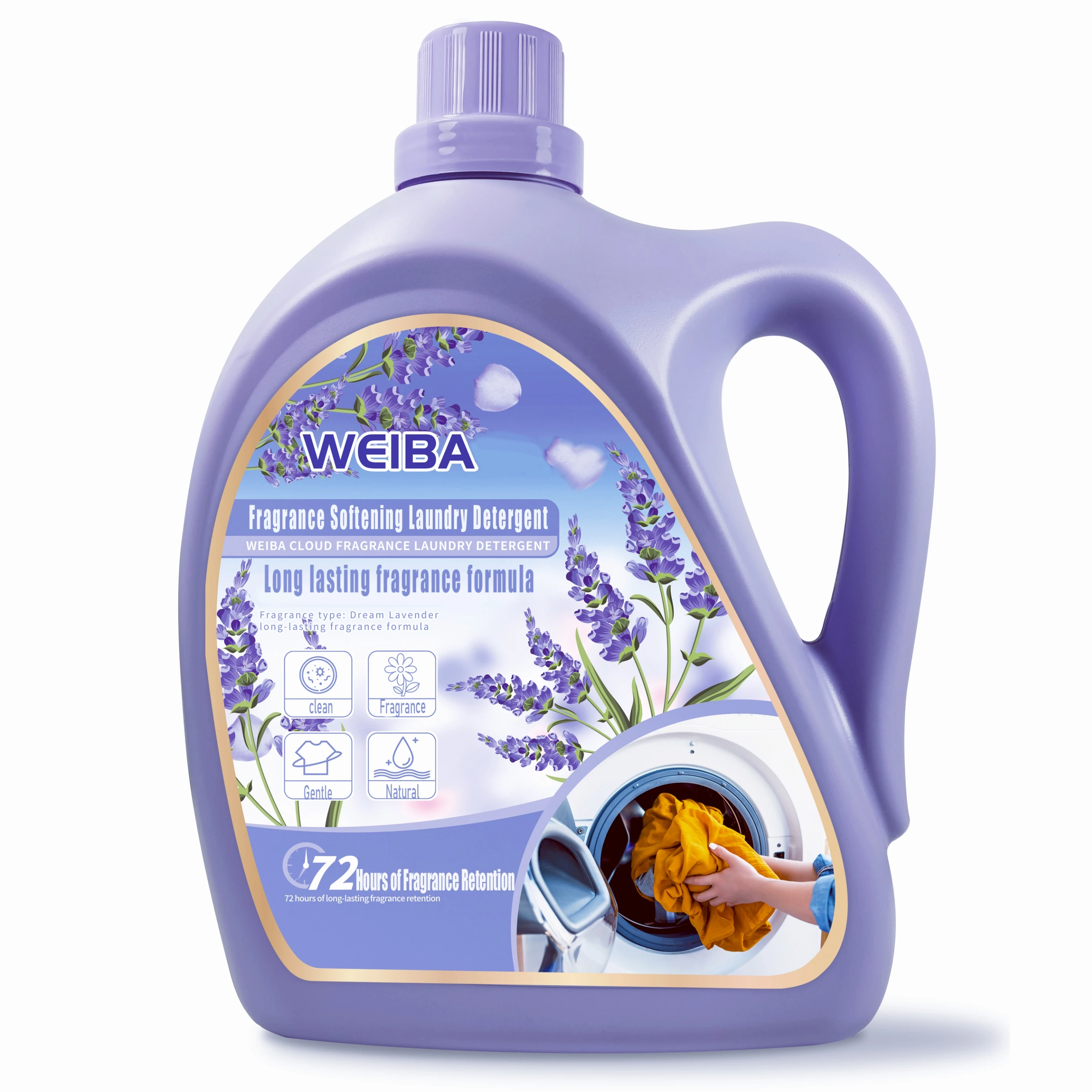 1.5L 3L Fresh Nice Aroma Laundry Detergent Liquid Unique Bottle Design with Excellent Washing Performance After Wash Benefits