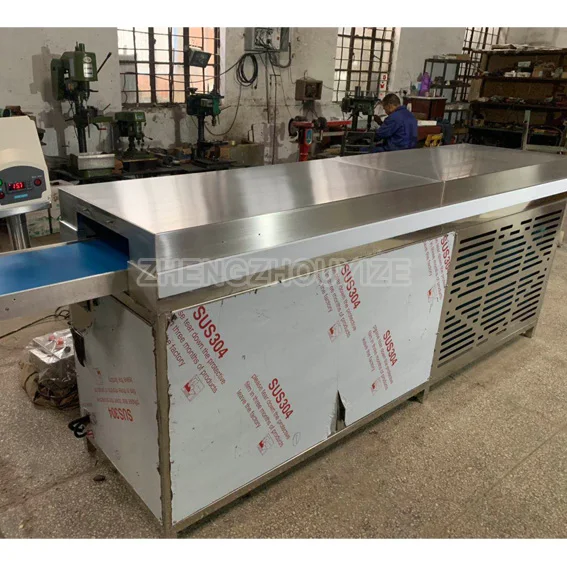 
chocolate bar making liquid almond ice cream peanut chocolate belt coating coated machine price for home 