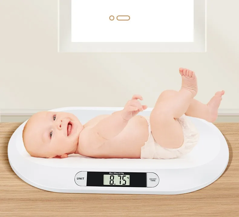 20KG White Measure Infant Digital Weight Electronic Weighing Baby Scale