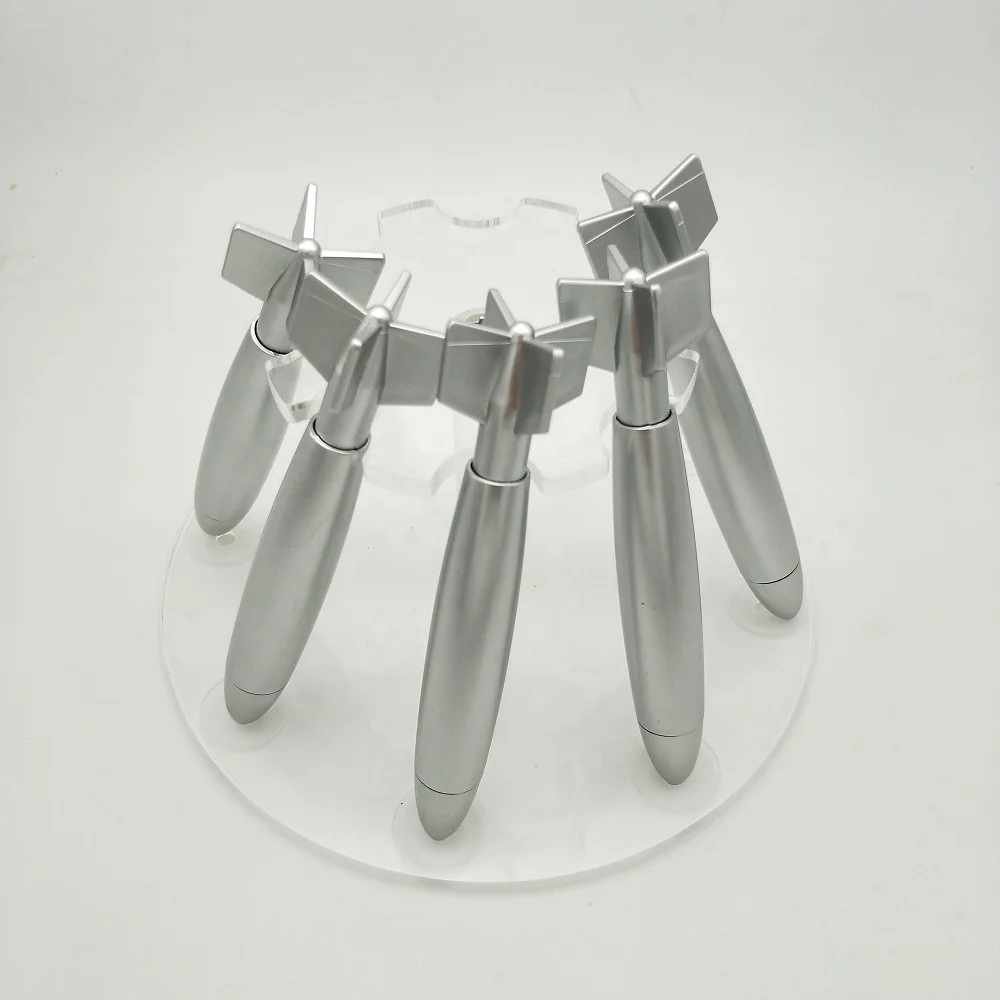 globe Novelty Missile /Rocekt Shape silver promotional ball pen with custom LOGO