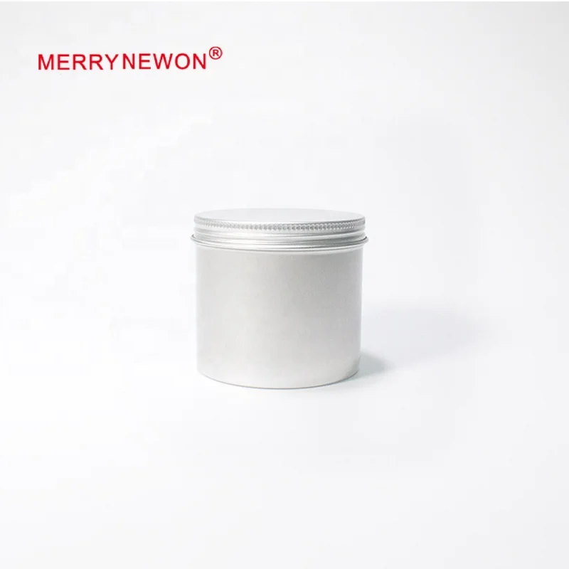 Guangzhou factory wholesale empty aluminum metal can sealed packaging container tea pomade car wax aluminium can 180ml 6oz