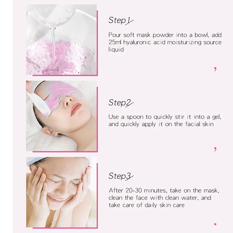 SPA hyaluronic acid serum passionfruit face mask jelly rubber mask powder facial mask Antioxidant and anti-inflammatory