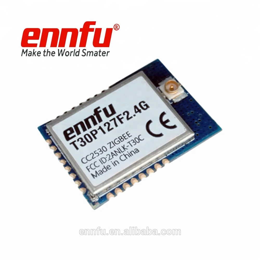 
CC FCC Certified T30P127F2.4G Competitive Price of Zigbee Module with Data Transparent Firmware 