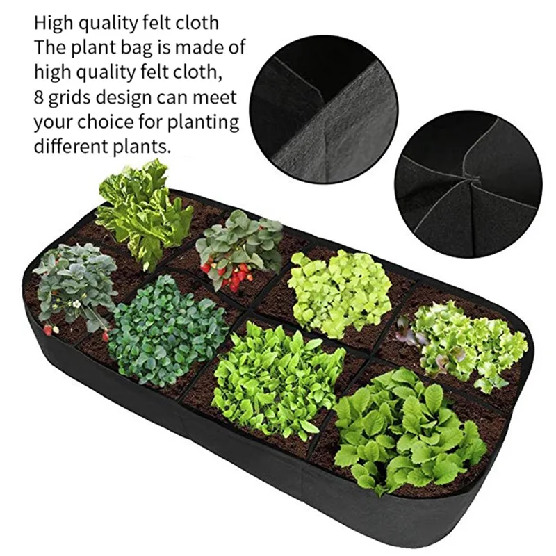 Non woven 5 7 10 30 45 50 100 200 Gallon Garden Nursery Fabric Pot black felt nursery pots garden seed plant big gal grow bags