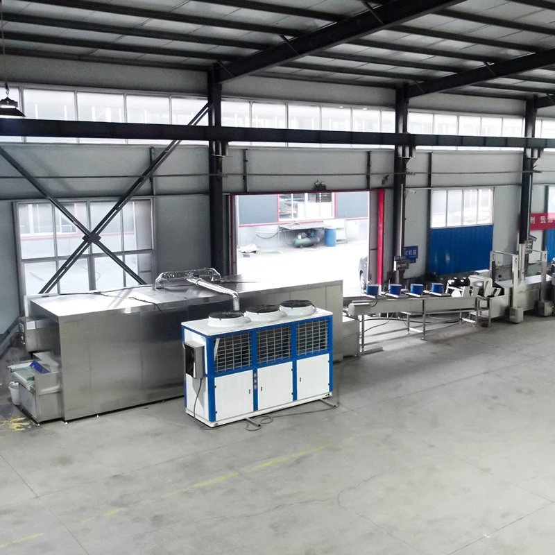 Среднего размера замороженный картофель фри картофельный пилинг машина для жарки средний размер производственная линия