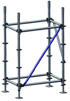 Professional Ringlock Aluminum Scaffold Construction All Round Layher Scaffolding System for Sale
