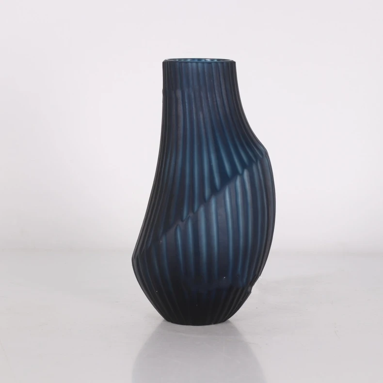 Modern Flowers Artificial Tabletop Vase Glass Flower Vase Tall Big Floor Flower Vase For Living Room