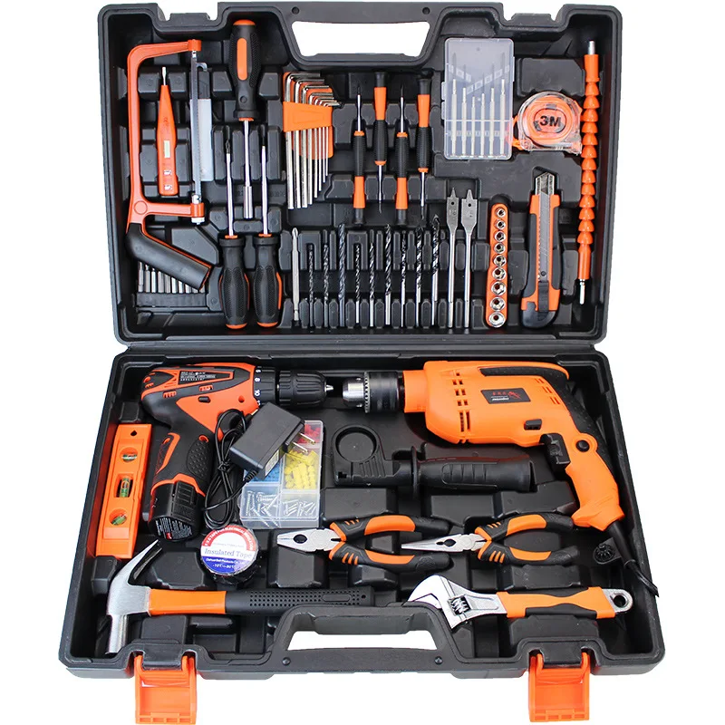 Cordless drill electric screwdriver Ferramentas household power tool combo kit hand tool set for repair