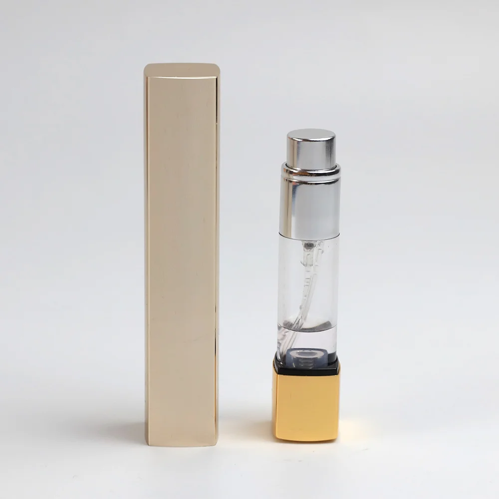 Wholesale Empty Aluminum Luxury 5ml Click Bottom Refillable Perfume Atomizer For Travel