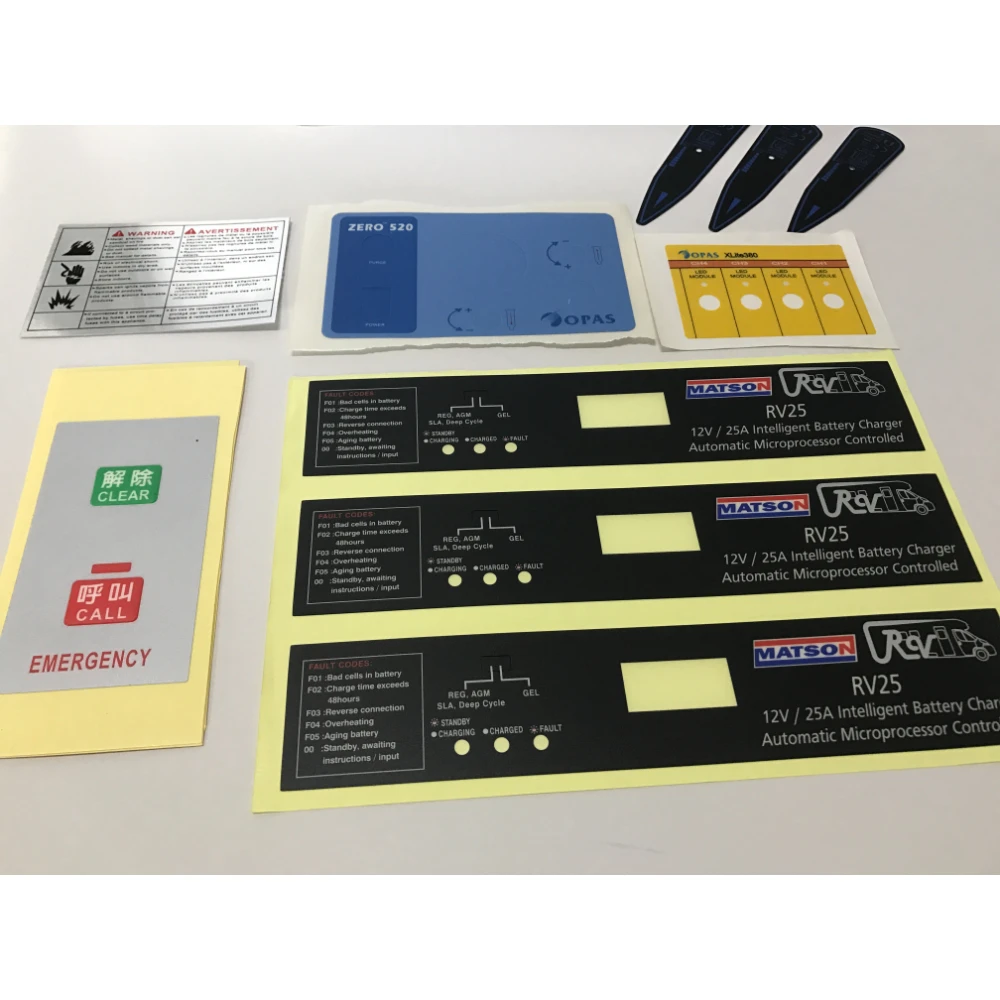 Custom Front Control Button Panel custom stickers
