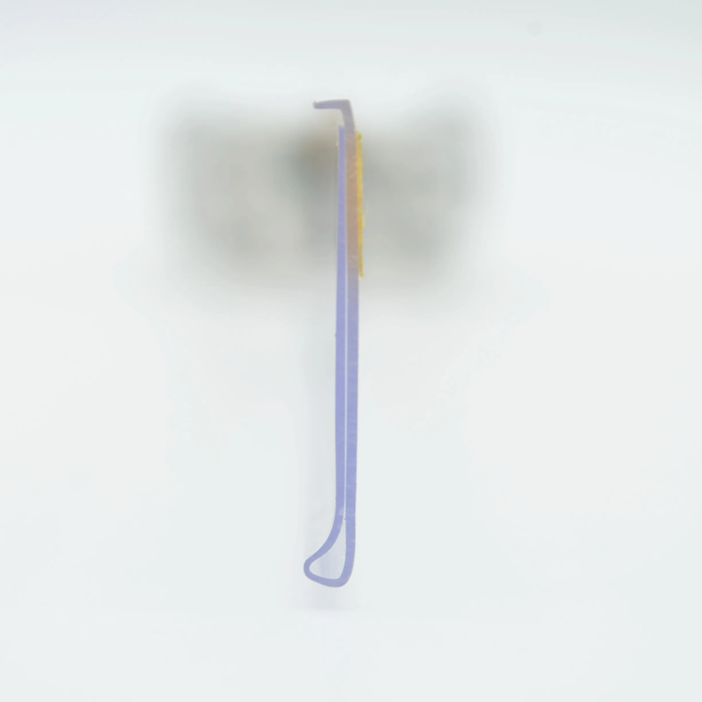 Mul-color PVC supermarket or store shelf label holder plastic strip clip with adhesive back