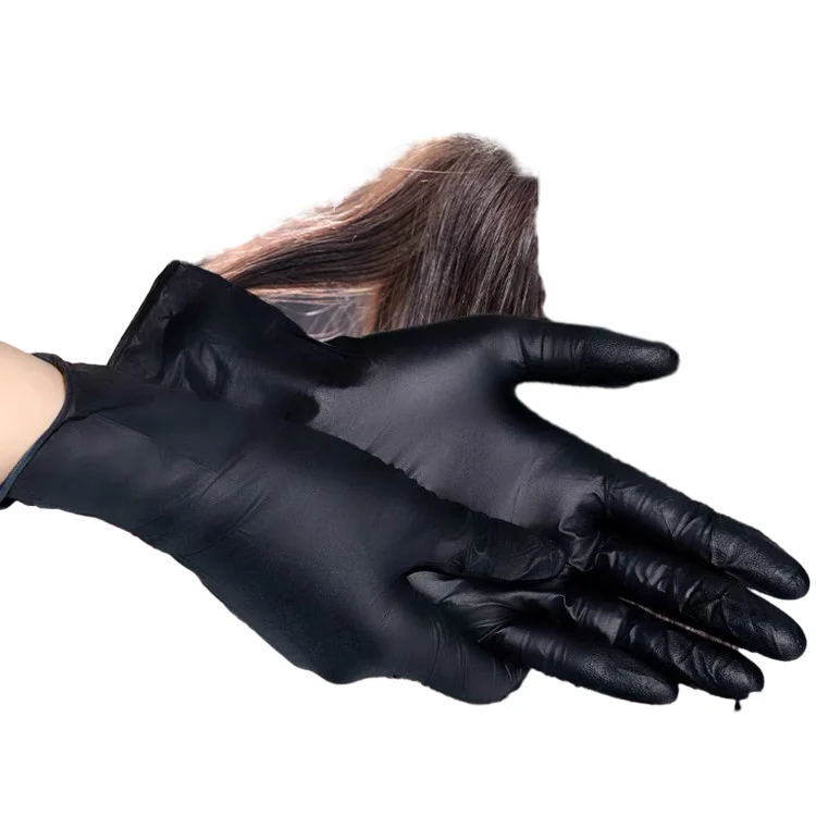 Nitrile powder free gloves latex free industrial oem restaurant disposable gloves for medical use