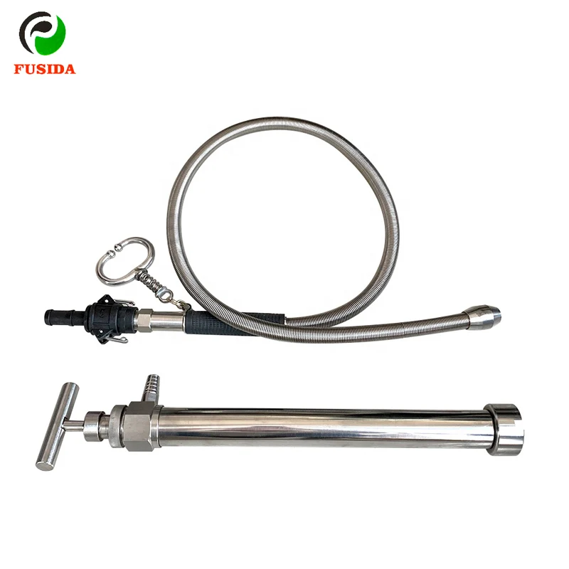 Stainless Steel Cow Postpartum Rehydration Device Cattle Drench Pump Cow Liquid Feeder