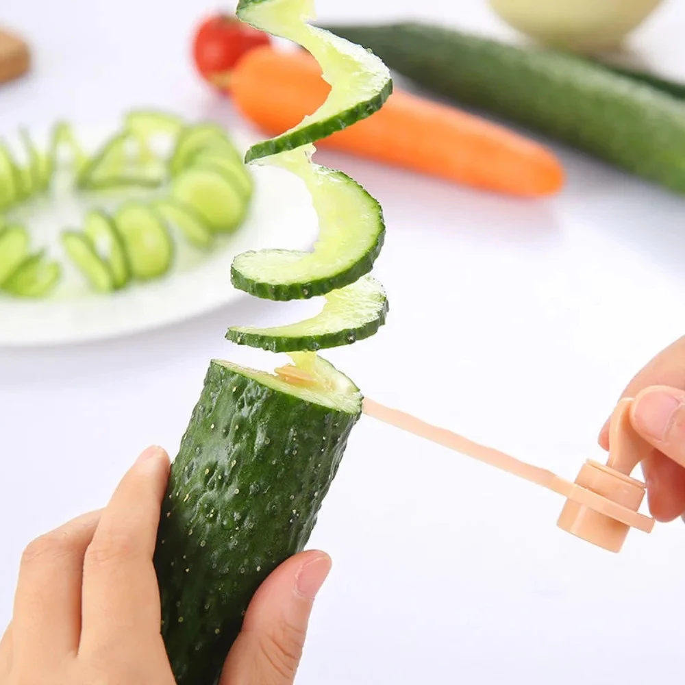 Manual Slicers DIY Creative Spiral Cutter Twisted Potato Chips Vegetable Carved Carrot Screw Slicer Kitchen Accessories
