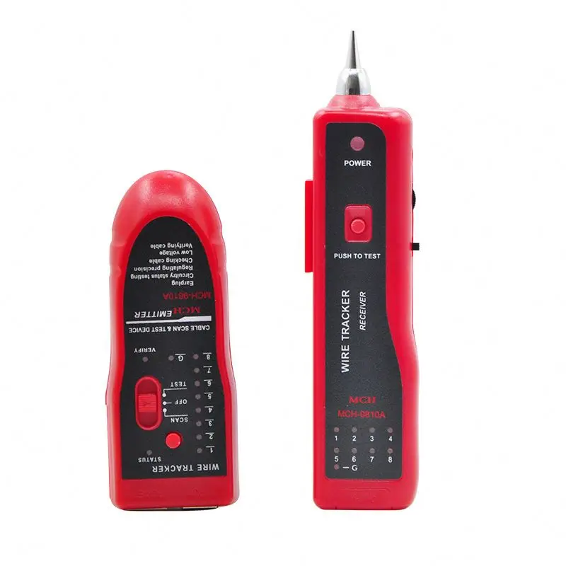 Cable Tester For UTP STP Cat5/6 RJ45 LAN Network RJ11 Telephone Wire Tracker Diagnose Tone Tracer Line Finder MCH-9810A