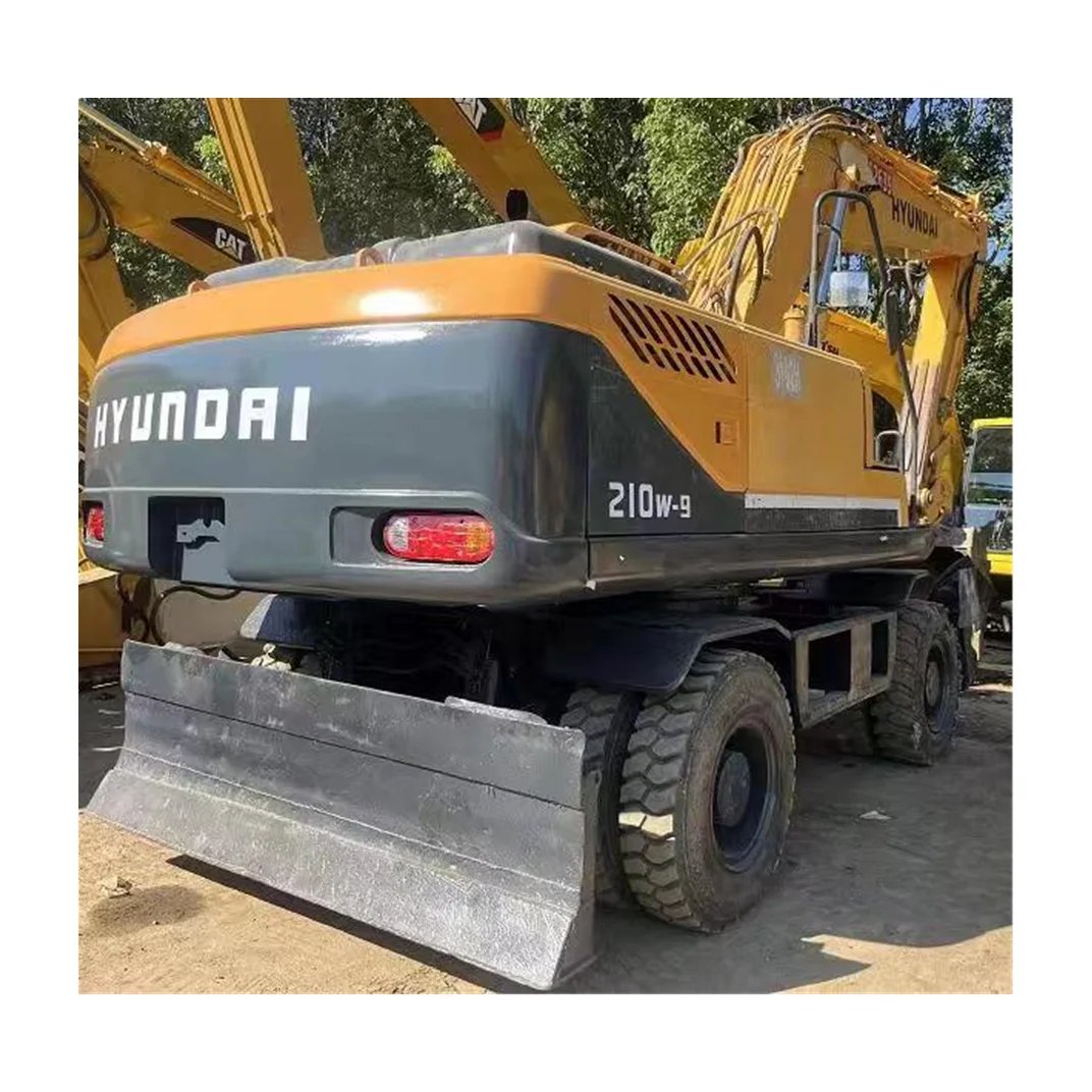 Used excavator Hyundai R210W-9 wheel excavator with cummins engine high efficiency hydraulic excavator for hot sale