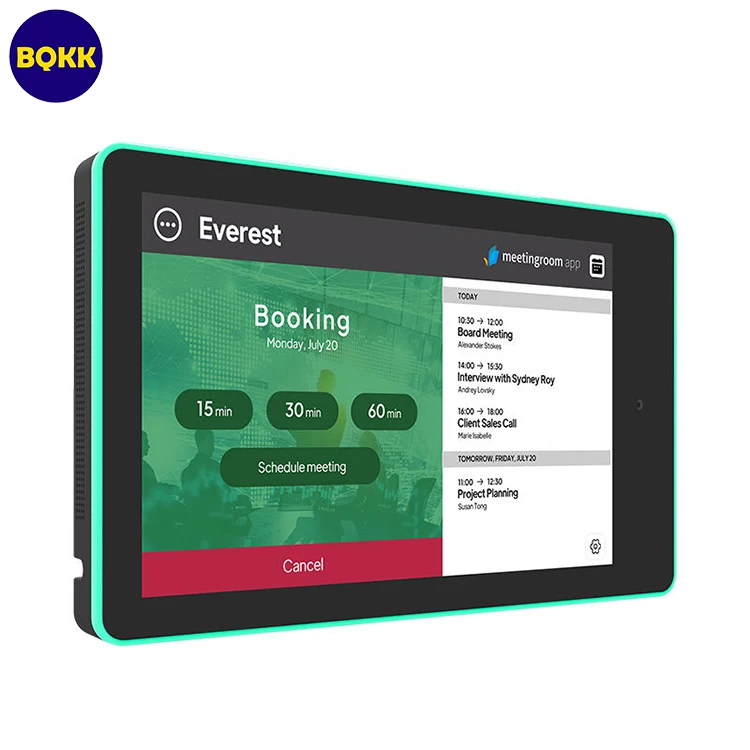 10 дюймов настенный емкостный экран окружающий светодиодный светильник Бар Конференц-зал Android Умный домашний планшет