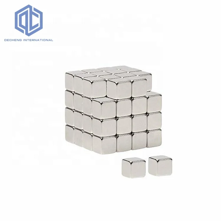 N50 1-дюймовыечистые этикетки пробки куб редкоземельный неодимовый магнит