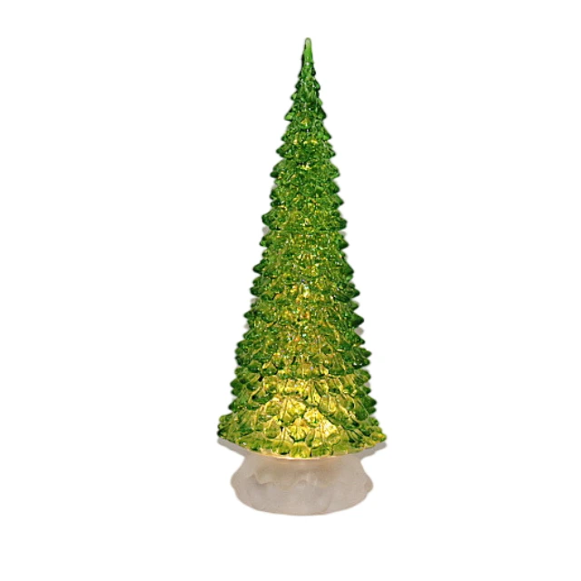 Newest Style Beautiful Handmade 12*12Cm Glass Tree Crafts Home Decorations Christmas Tree With Led Light tree