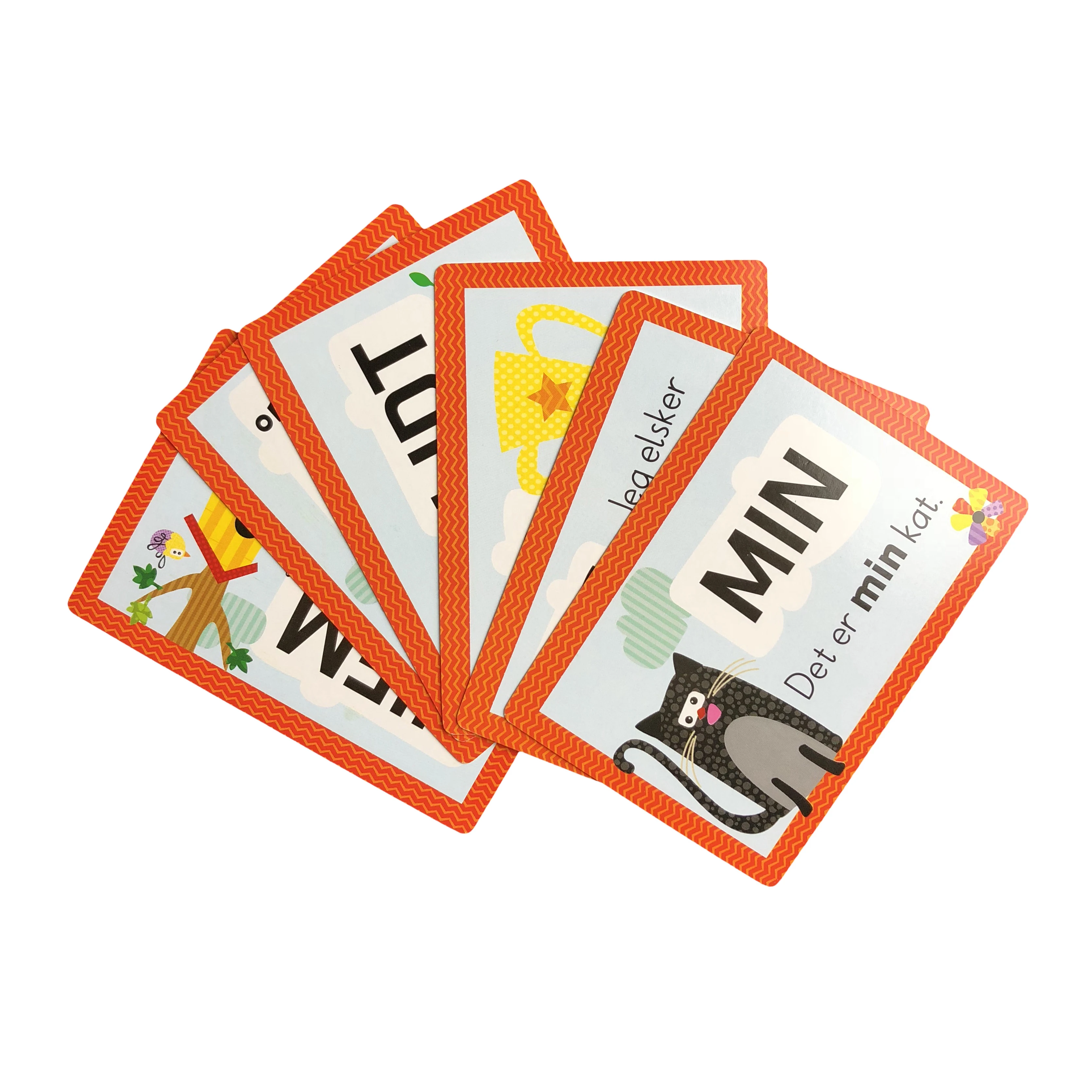 Amazon Hot Sale Products Animal Fruits Picture Cognitive Cards Tarjetas Educativas De Aprendizaje Flash Cards Learning