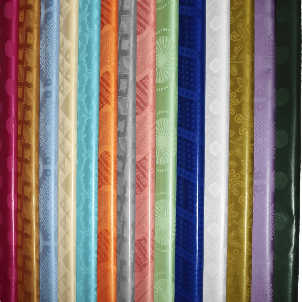 Manufacture Wholesale Bazin Riche Original 2024 Cotton Shadda 160CM Width African Jacquard Fabric High Quality Guinea Brocade