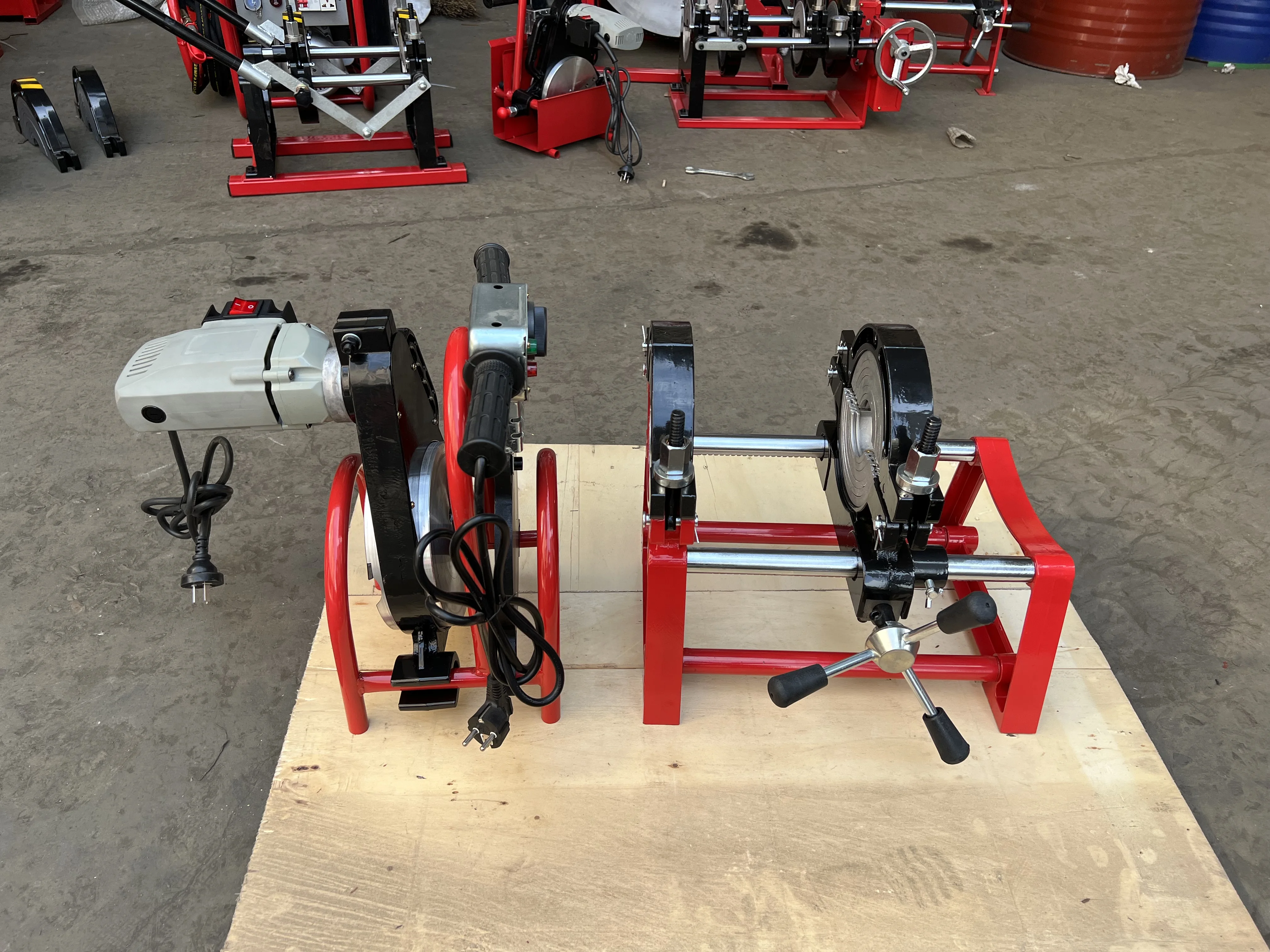 50-250 мм горячая Распродажа Hdpe пластиковые трубы сварочный аппарат ручной стыковой сварки машина