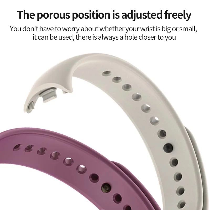 HMJ wholesale new silicone smart watch band belt sport wristband strap bracelet For xiaomi mi band 8 strap